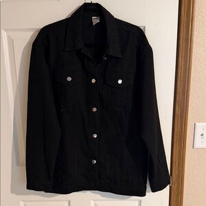 Women’s medium Black Denim Jacket